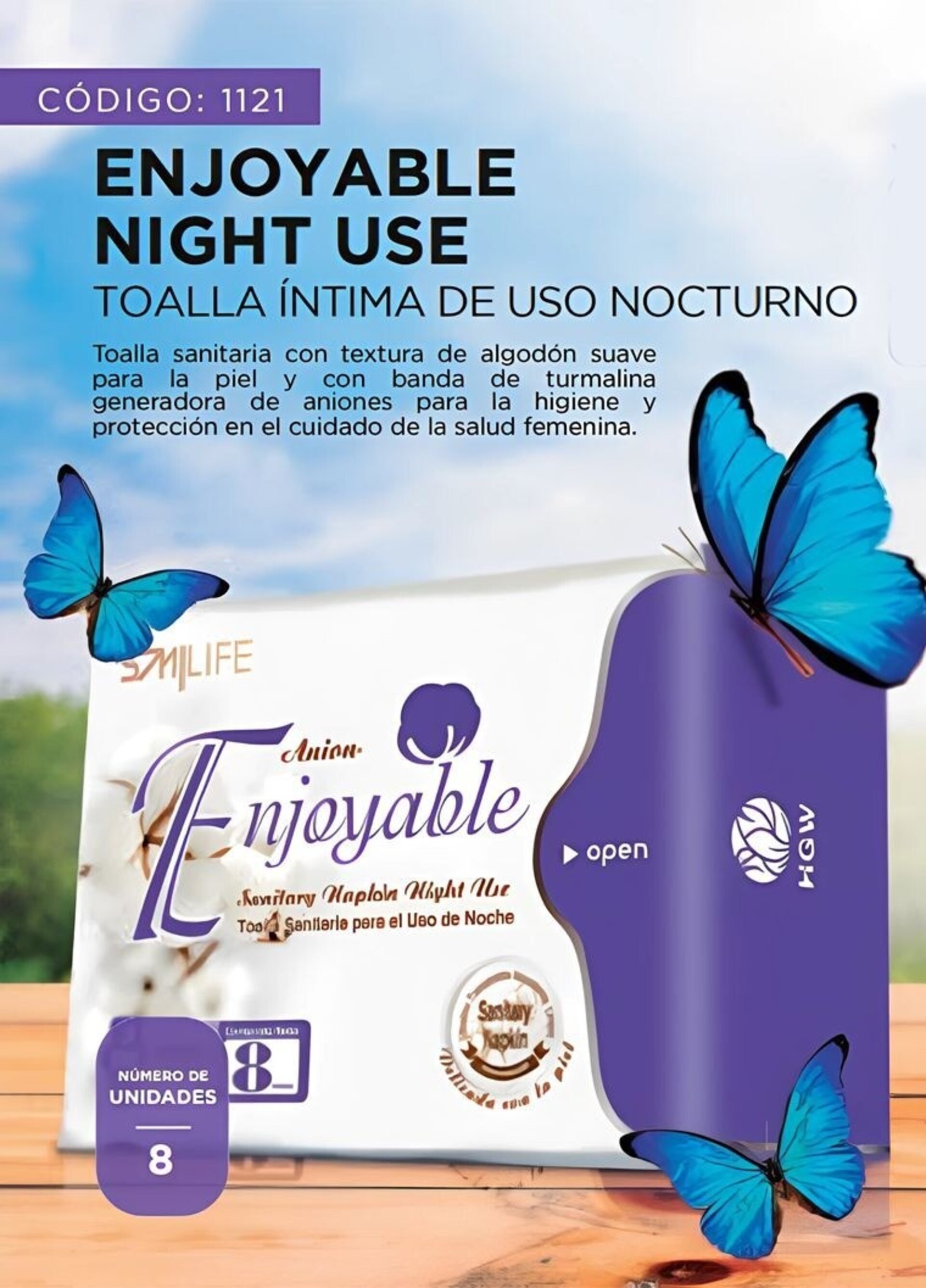 Toalla Sanitaria Noche - HGW - 2